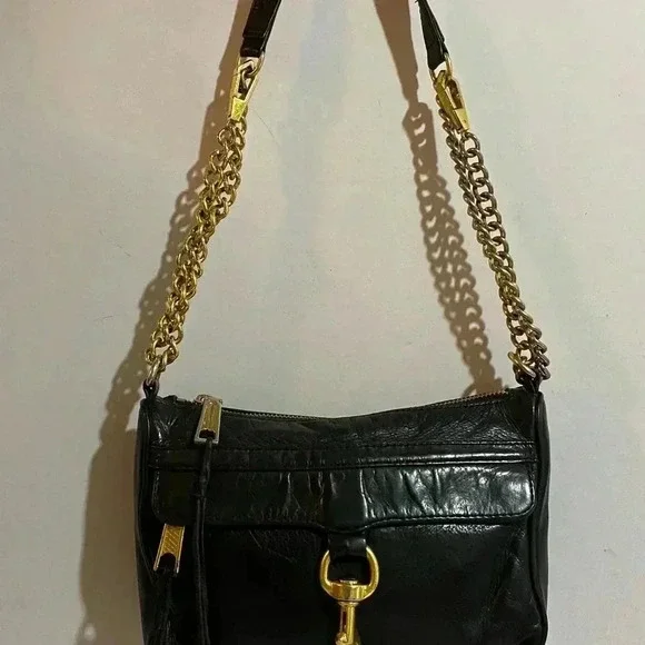 Rebecca Minkoff black leather satchel handbag - Picture 7 of 12